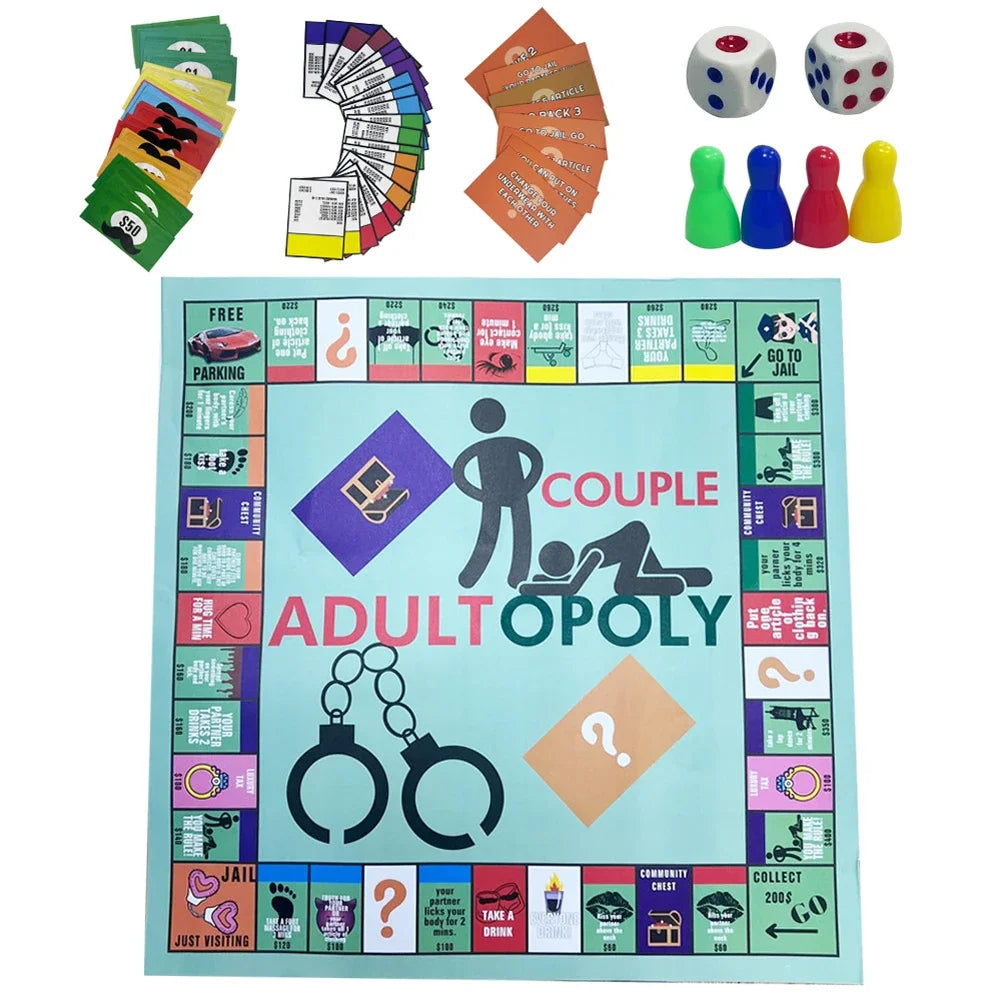 Adultopoly Strip Board Game