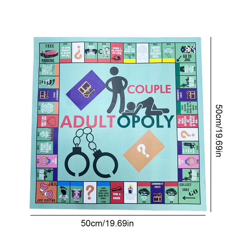 Adultopoly Strip Board Game