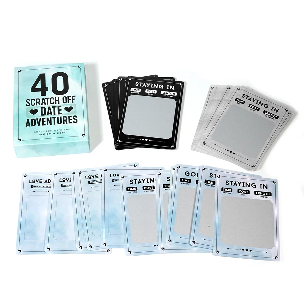 40 Scratch Off Date Ideas Card Game